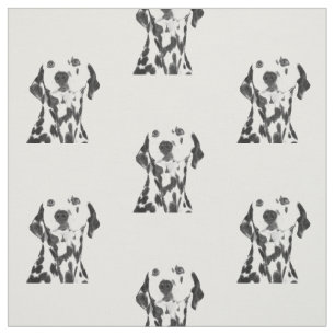 Black and White Dalmatian Fabric