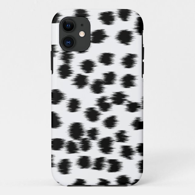 Black and White Dalmatian Print Pattern. Case-Mate iPhone Case (Back)