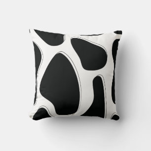 Black and White Dalmatian print Throw Pillow