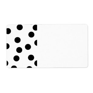 Black and White Dalmatian Spot Pattern.
