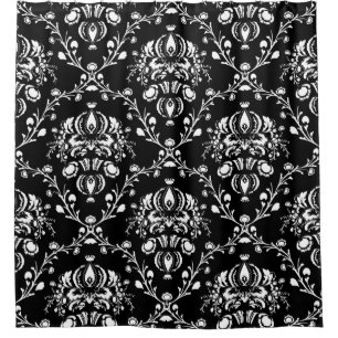 Black and White Damask