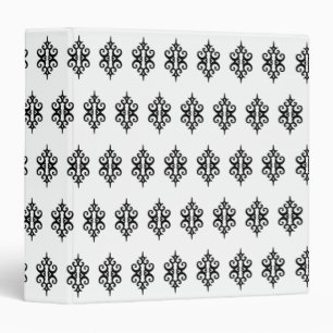 Black and White Damask Binder
