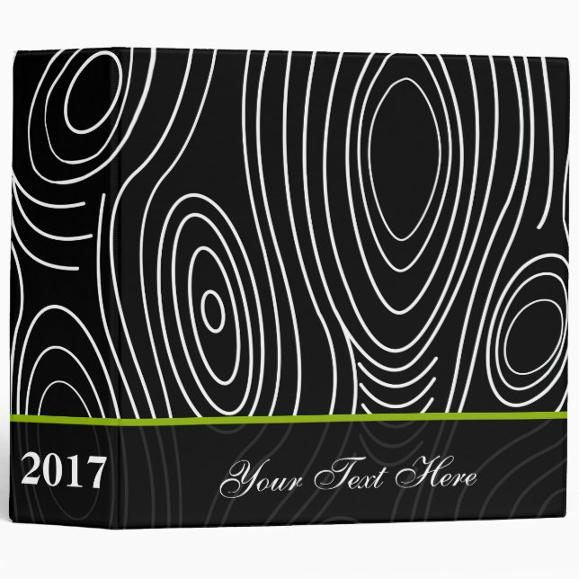 Black and White Damask Binder (Front/Spine)