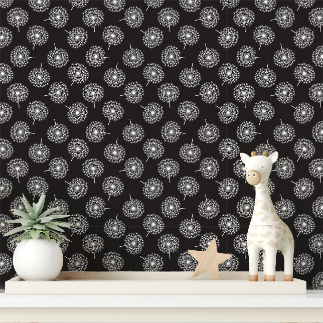 Black and White Dandelion Wallpaper (Creator Uploaded)