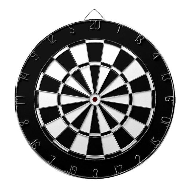 black and white dartboard (Front)