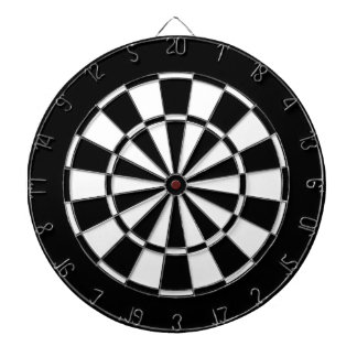 Black and White Dartboard