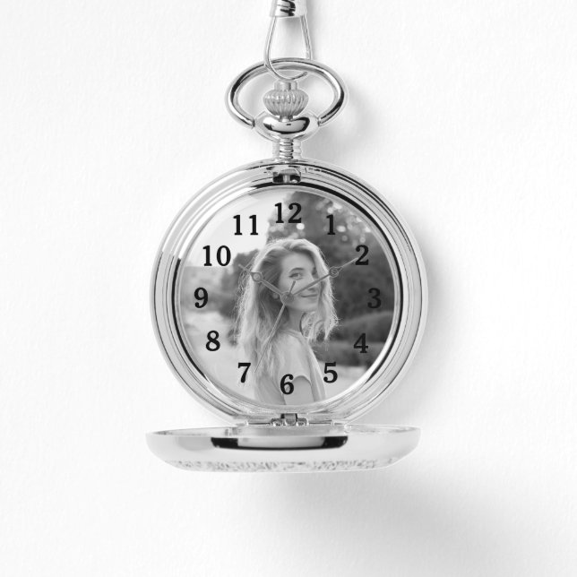 Black and White Daughter Photo for Mom Watch (Front)