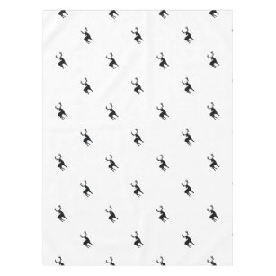 Black and white deer tablecloth
