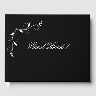 Black and White Design Guest Book