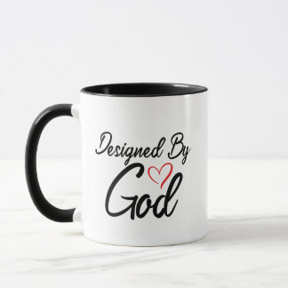 Black and White Designed By God Mug