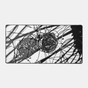 Black-and-white Desk Mat