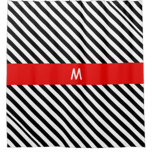 Black and White Diagonal Stripes