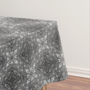Black and White Diamond Filigree Tablecloth