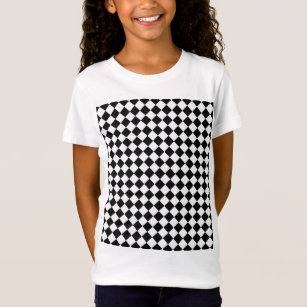 Black and White Diamond Pattern by Shirley Taylor T-Shirt
