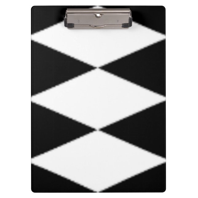 BLACK AND WHITE DIAMONDS CLIPBOARD (Front)