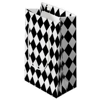 Black And White Diamonds Design Small Gift Bag