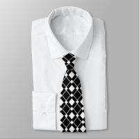 Black and White Diamonds - Lozenge Pattern