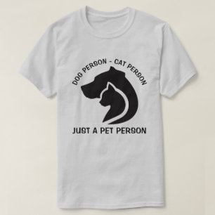 Black and White Dog and Cat T-Shirt