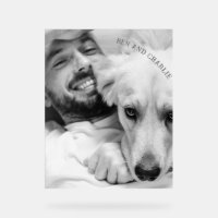 Black and White Dog Photo