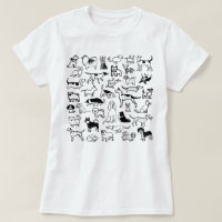 Black and White Dogs Pattern | Cool Canine Lover's