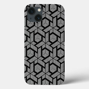 Black and white dotted geometric pattern Case-Mate iPhone 13 Case