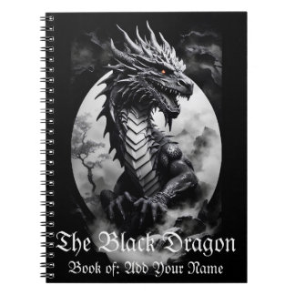 	Black and white dragon Notebook