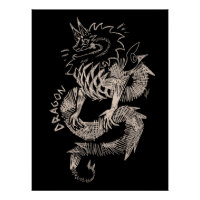 Black and white Dragon sketch