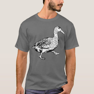 Black and white drawing duck T-Shirt