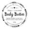 Black And White Drawn Hearts Body Butter Labels