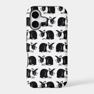 Black and White Dutch Rabbits iPhone 5/5s Case
