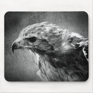 Black and white eagle mouse pad