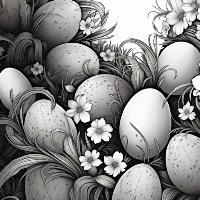 Black and White Easter Eggs  Tie (Creator Uploaded)