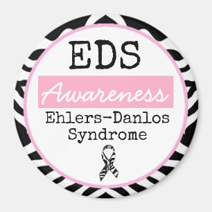 Black and White Ehlers-Danlos syndrome EDS Magnet