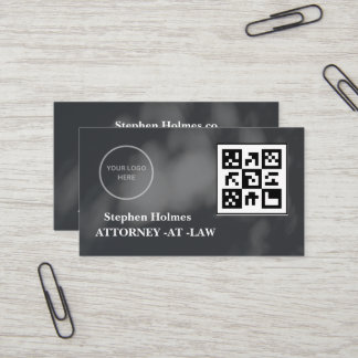 Black and white elegant logo minimalist  business card