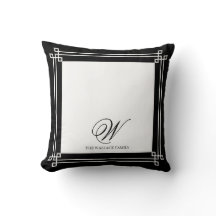 Black and White Elegant Minimalist Custom Monogram