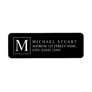 Black and White Elegant Monogram