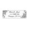 Black and White Elegant Script Return Labels