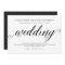 Black and White Elegant Script Wedding Invitation