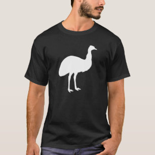 Black and White Emu Silhouette T-Shirt