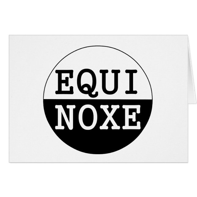 black and white equinox (Front Horizontal)