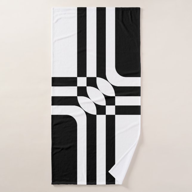 Black and white fantasy bath towel set (Bath Towel)