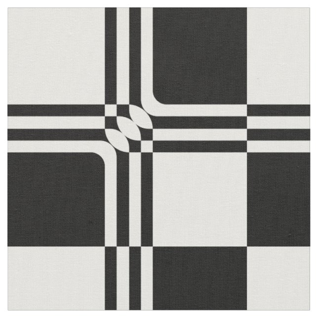 Black and white fantasy fabric (Close Up)
