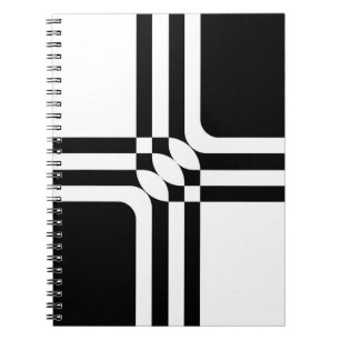 Black and white fantasy notebook