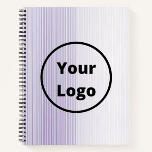 Black and white fine stripes notebook