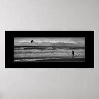 Black and White Fishing Photo