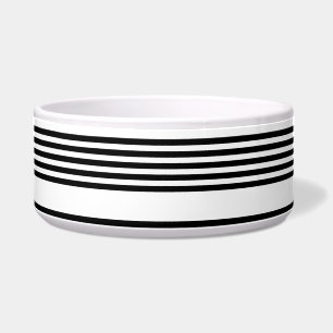 Black and white five stripe pattern