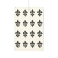 Black and White Fleur De Lis