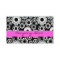 Black and white floral Business Card