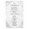 Black and White Floral Flat Ceremony Program
