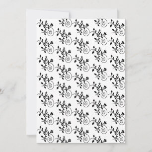 Black and White Floral Paper